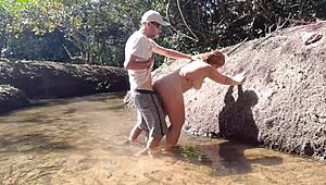 caseiro crossdresses big ass for wild banging at the farm