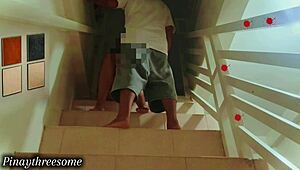 OMG I snuck in middle of night to suck my cheating wife girlfriend while husband slept in room skirt up tight pussy creampie