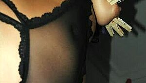 Homemade amateurs tied up bound in rough bdsm deepthroat tits compilation