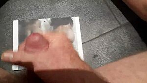 rusty strokes his hairy old cock for jazzy's eyes