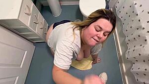 mommy, blow that birthday cock with spit while daddy watches?