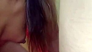 brazilian latina gags on monster cock swallowing cum loads