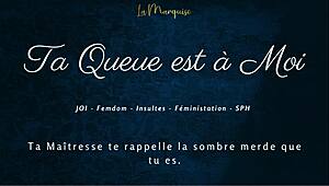 French Femdom Dirty Talk JOI Owns Your Cock Completely