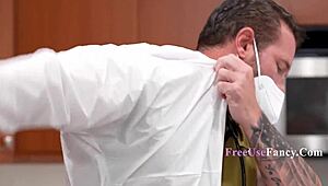 Doctor's House Call Turns Patient and Teen into Freeuse Fucktoys