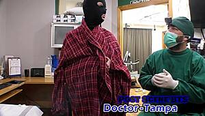 dr tampa sold for science features ruby foxxx's blindfolded shower toy domination