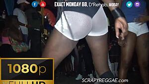 DANCEHALL SKINOUT PARTY GIRLS GO TOPLESS AND WILD!