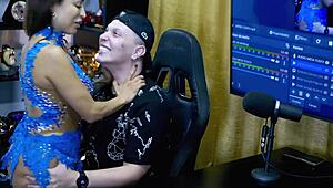 Belinha Baracho Bends Over Podcast Table—Ruan Pounds Her Huge Ass Close-Up!