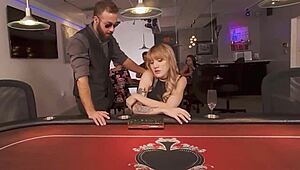 Shemale Sucks Croupier Hard Then Rides Anal Cowgirl Rough Pov Handjob Transsexual Big Ass
