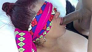 StepMom's Big Natural Tits Bounce in Taboo Erotic Game with Stepson