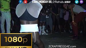 DANCEHALL SKINOUT PARTY GIRLS GO TOPLESS AND WILD!