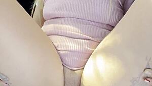 Stranded latina chubby slut flashes wet pussy then fucks stranger publicly creampie squirting