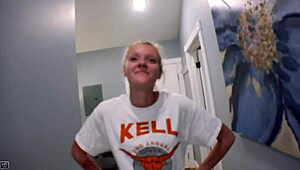 ginger cutie luna parish and blonde coed sassy 👯 lick rub shaved twats with dildos