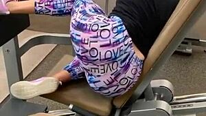 instagram big ass fitness girls squeeze into tight latex leggings at the gym