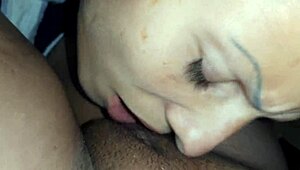Girlfriend licks my pussy wildly thanks for roller skates orgasm!