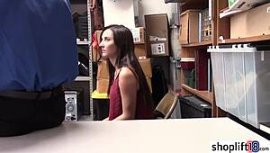 Big Tits Blonde Teen Busted by Dirty Cop Gives Monster Cock Blowjob at Work