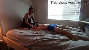 bound boyfriend nipples teased helpless in femdom tickle suck orgasm torment
