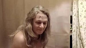 Humiliated european bdsm slave whore f striptease slut undresses rips clothes flashing