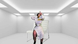 Granny Princess Leia's Dark Finger Fuck Unleashes Cum