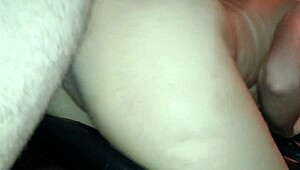 Latina amateur takes monster cock anal creampie bent over bar stool public outdoor