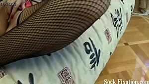 Sloppy Footjob in Heels and Socks for You