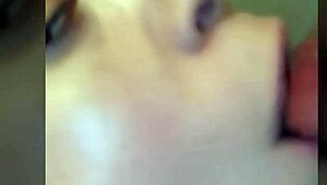 Sexy tongue devours throbbing cock deep and sloppy