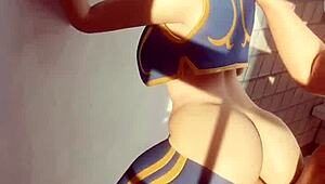 Fortnite Chun Li Sneaks Rough Anal Squirting Bathroom Cheating Wife Sex