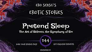drift into feigned sleep with this erotic audio tease for women eses144