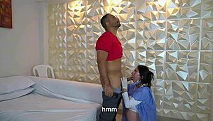 pregnant doctor fucks patient pussy licks his cock then pisses pants in outdoor hospital cowgirl