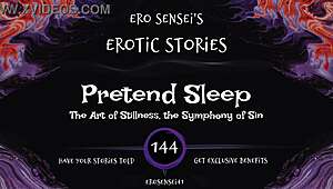 drift into feigned sleep with this erotic audio tease for women eses144