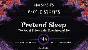 drift into feigned sleep with this erotic audio tease for women eses144