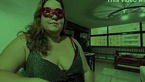 Two pervy guys ravage horny married bbw latina in wild doggystyle double fuck