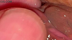 Close-Up View Confirms Intact Pink Hymen Clit and Untouched Shaved Pussy