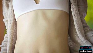whoa petite filipina kit rysha strips tiny tits for playboy tease!