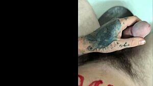 steamy bathroom play turns playful and wet