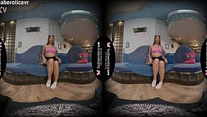 imagine vr blonde teen paulina soul fingering her wet pussy solo