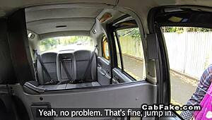 Young babe gets her ass pounded hard in fake taxi pov with blowjob rimjob and outdoor banging!