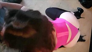 french slut in satin panties heels gets fucked deepthroated spanked rimmed dirty talk