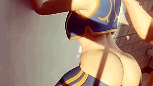 Fortnite Chun Li Sneaks Rough Anal Squirting Bathroom Cheating Wife Sex