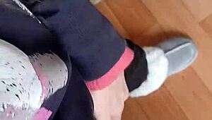 my lesbian coworker an i... we masturbate together in office riskin orgasm under skirts