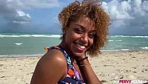 Milu Blaze French Step Cousin Rides Big Cock in Miami