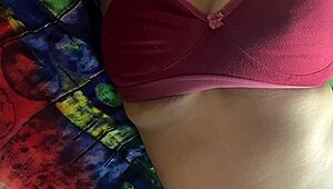 when family left for market, my horny indian sister-in-law fingered herself then squirted during our taboo sex