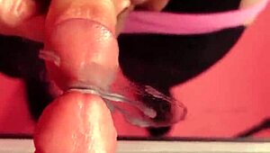 BBW Tranny Cums Hard Three Times In Super Close POV