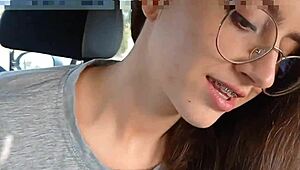 teen, ready for public car blowjob ending in hot facial cumshot?