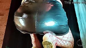 husband clueless as wife gets secret pounding and creampie backstage tease