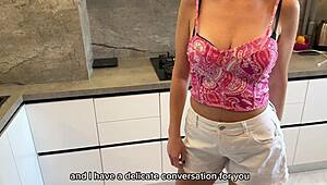 Fucked my stepmom hard during massage she moaned riding my cock pov