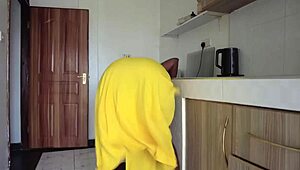 Horny Maid's Big Ass Tempts Boss Into Doggystyle Creampie Ride