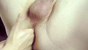 wanna see me finger his tight ass up close then milk thick cumshot?