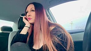 Big Tits Italian Milf Artemisia Love Smoking In Car