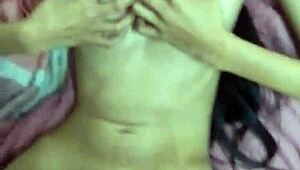 old stepdaddy 😍 licks her tight virgin pussy then fucks raw with condom cums inside petite 18+ teen!