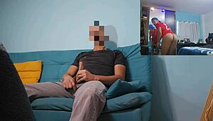 Straight family dad barebacks uniform guy's ass deep, pumps monster cock four times till explosive cum fill